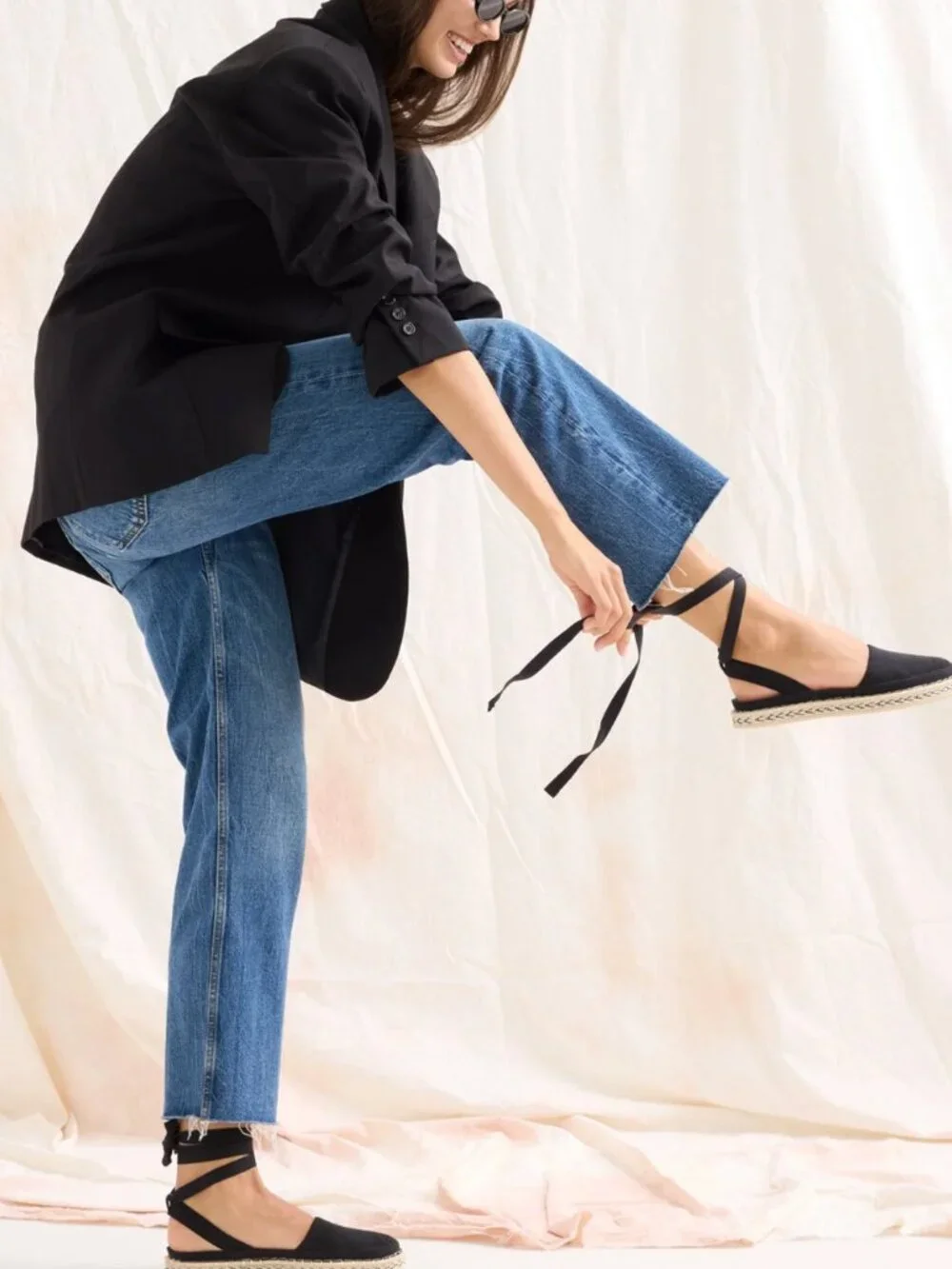 Rothy's The D'Orsay Espadrille, never worn -- 10, black